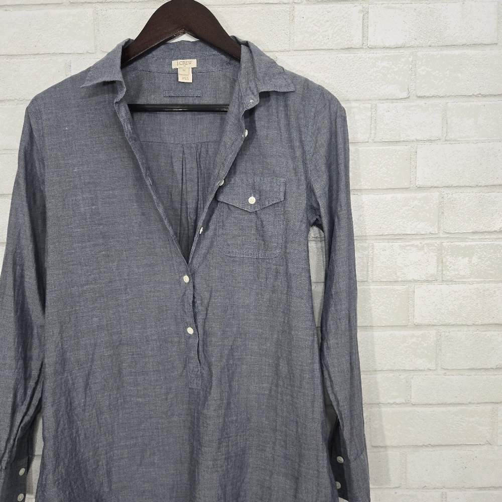 J Crew half button‎ down top - Picture 2 of 13